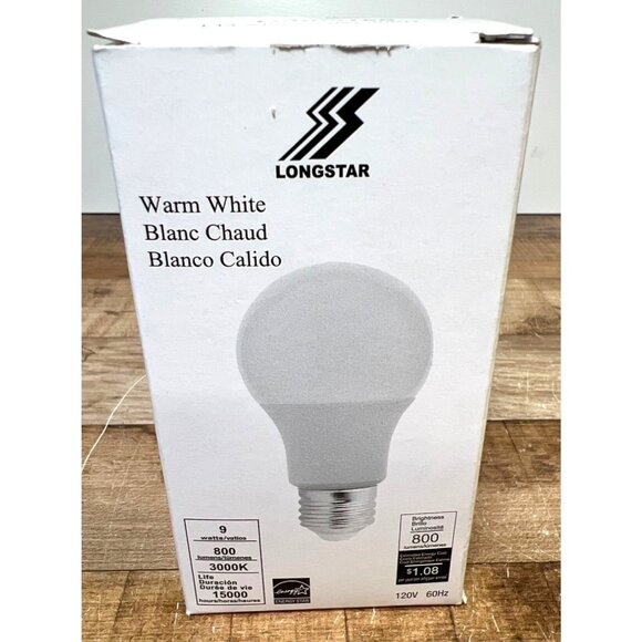 Longstar 9W LED Light Bulb Warm White 3000K 800 Lumens Energy Efficient Dimmable - Picture 1 of 2